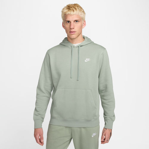 Nike Sportswear Club Fleece Pullover Hoodie - Green - Cotton/Polyester