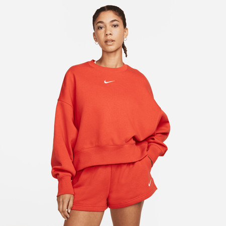 Nike Sportswear Phoenix Fleece Women's Over-Oversized Crew-Neck Sweatshirt - Orange