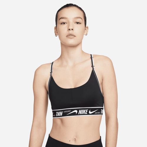 Nike Indy Women's Light-Support Padded U-Neck Sports Bra, Black