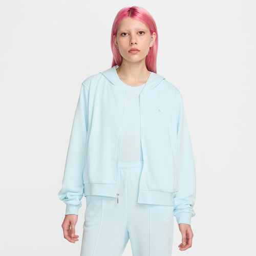 Nike Sportswear Chill Terry Women's Loose Full-Zip French Terry Hoodie - Blue - Cotton/Polyester