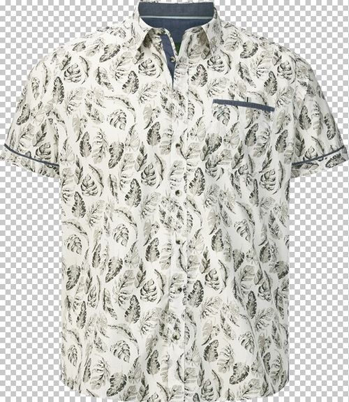 Kurzarmhemd DUKE AUSTIN wollweiß