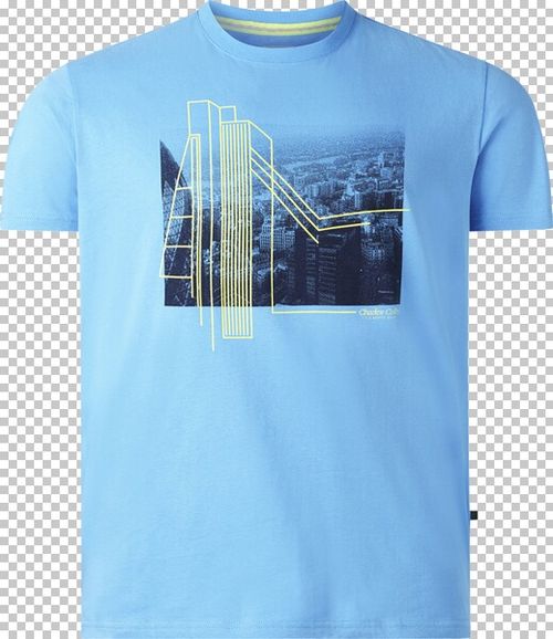 T-Shirt EARL CAYSE hellblau