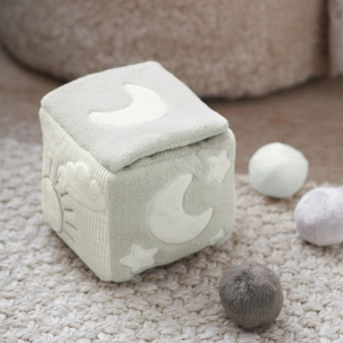 Animal Sensory Cube Toy, Grey...