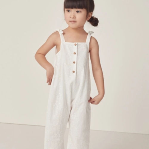 Broderie Tie Shoulder Romper...