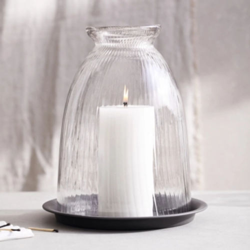 Domed Glass Candle Holder...