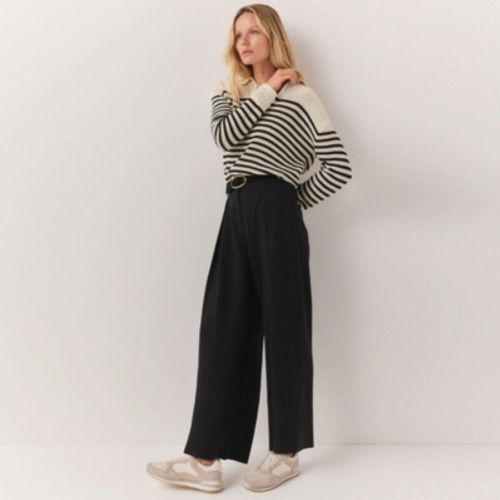 Roll Top Wide Leg Lounge Trousers