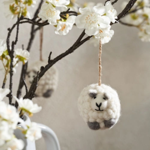 Felt Sheep Decoration, Multi,...