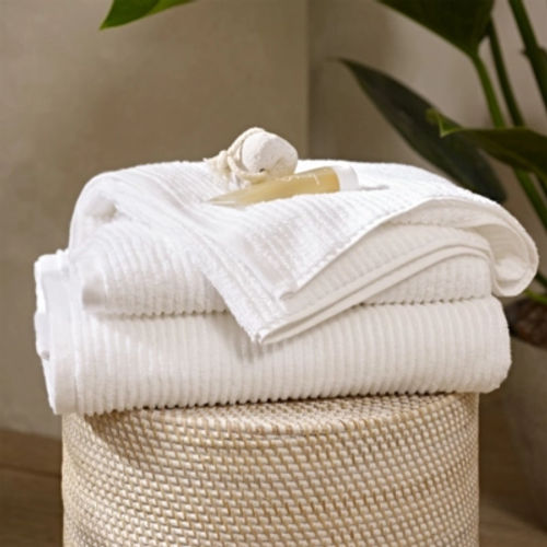 Fine Ribbed Cotton Towels,...