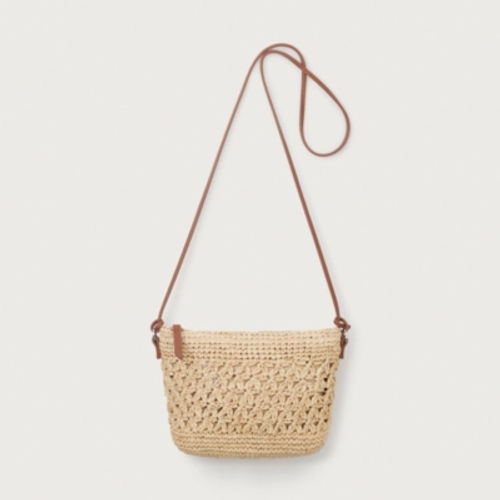 Floral Raffia Cross Body Bag,...