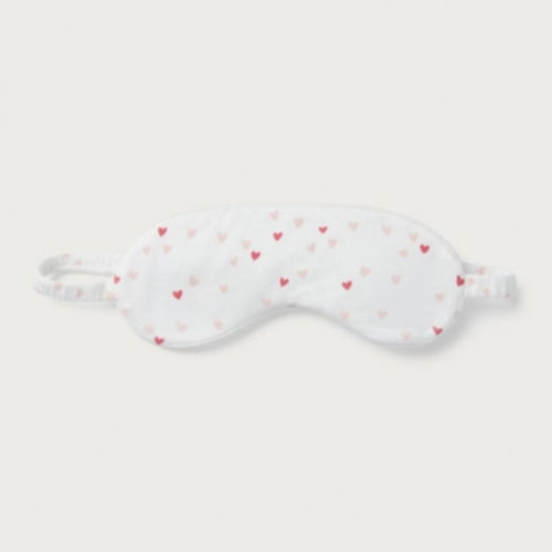 Heart Eye Mask, White/Pink,...