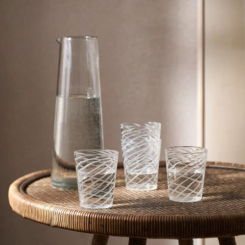 Orford Swirl Tumblers – Set of 4, Clear, One Size