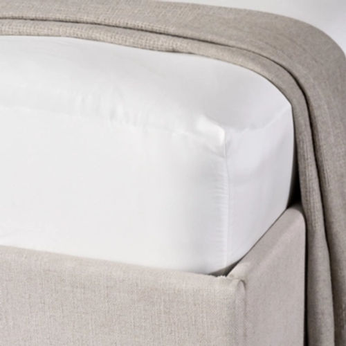 The White Company Pembridge Supima Deep Cotton Fitted Sheet, White, Size: Emperor