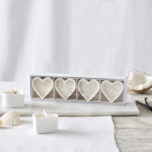 Seychelles Heart Tealights,...