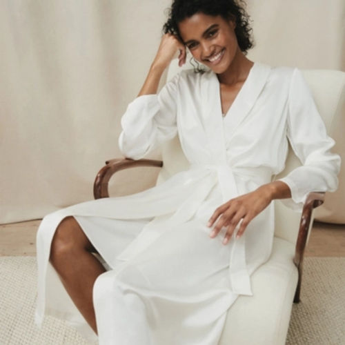 The White Company Silk Robe,...