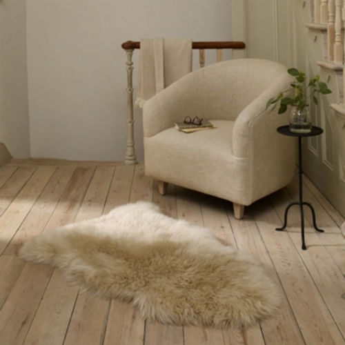 Single Long Sheepskin Rug,...