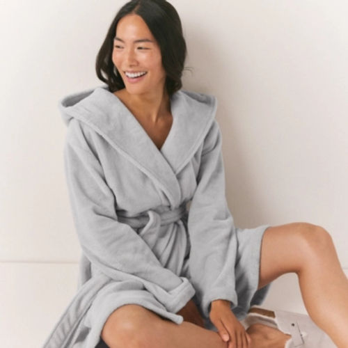 Snuggle Robe, Pale Grey, XS