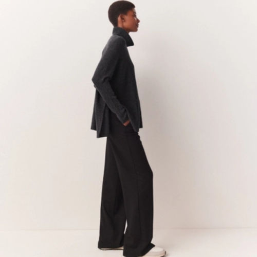 Stretch Wide Leg Trousers,...