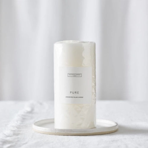 Unscented Pillar Candle –...