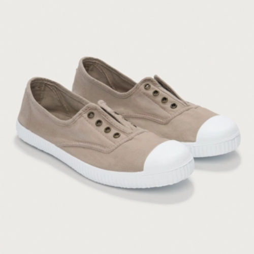 The White Company Victoria Dora Plimsolls, Beige, Size: 39