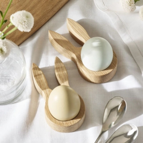 Wooden Bunny Egg Holders –...