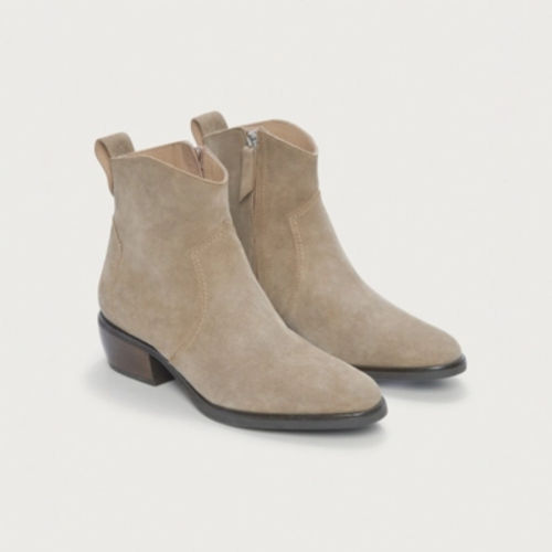The White Company Wrexham Western Ankle Boots, Mushroom, Size: 36