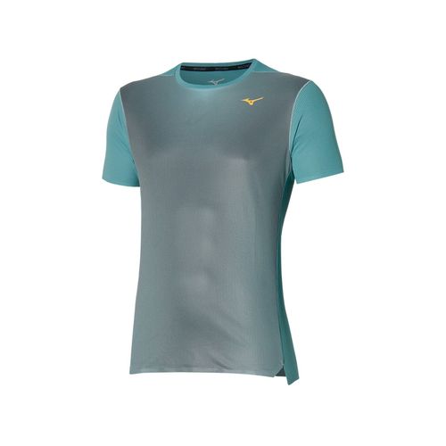 Mizuno Aero Tee Kurzarm Blau...