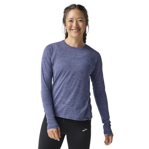 Brooks Luxe Langarmshirt Blau...