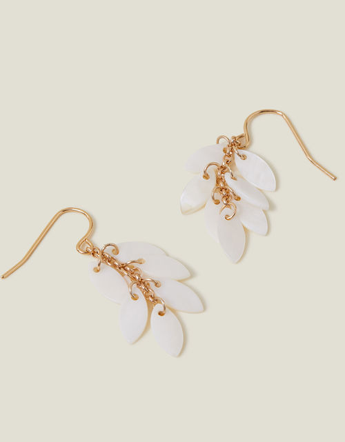 Gold Leaf Drop Earrings,...