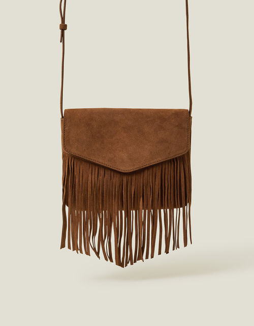 Accessorize Leather Fringe...