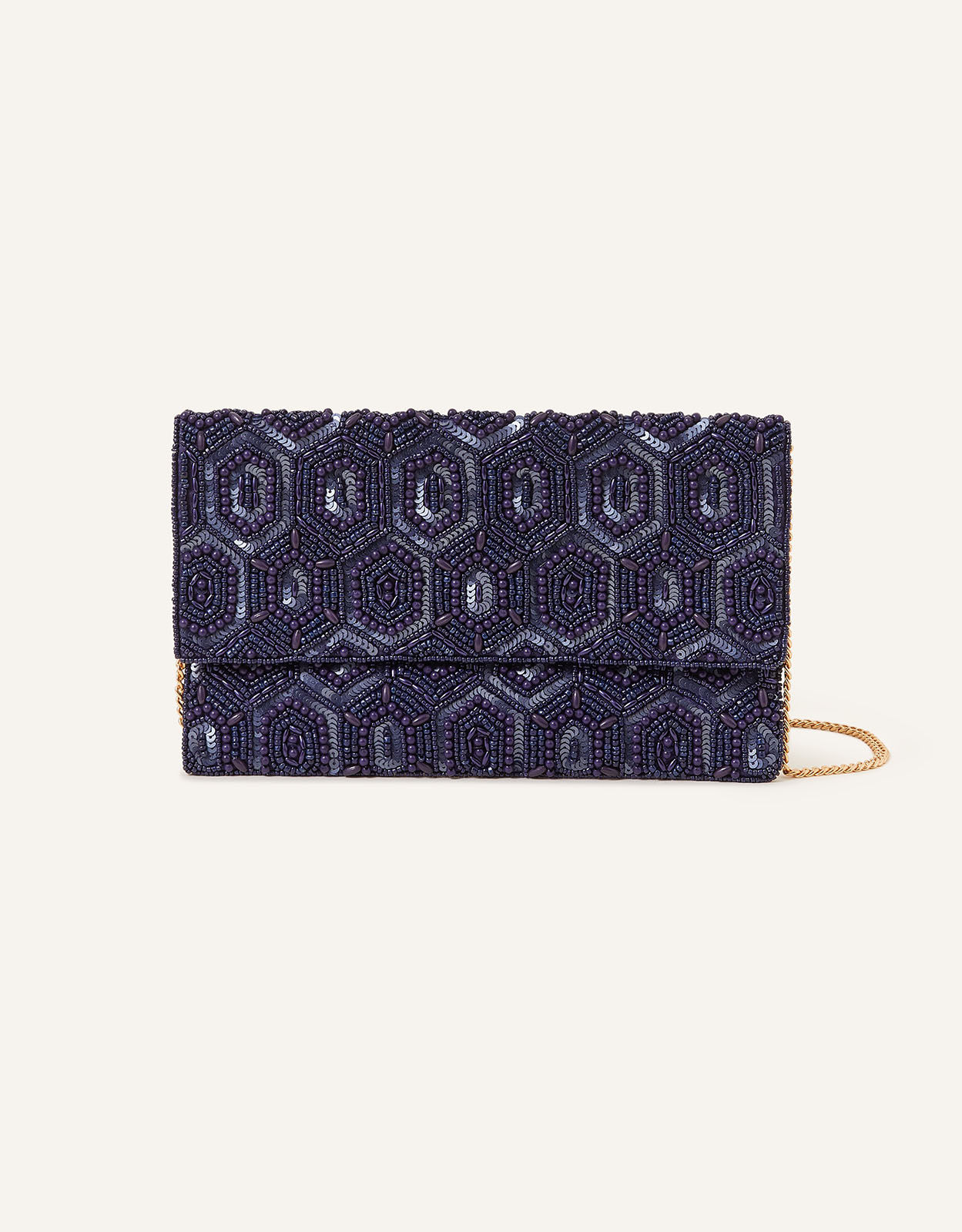 Accessorize Women s Navy Blue Floral Cotton Embellished Classic