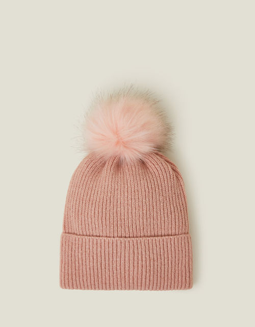 Accessorize Pink Knit Pom-Pom...