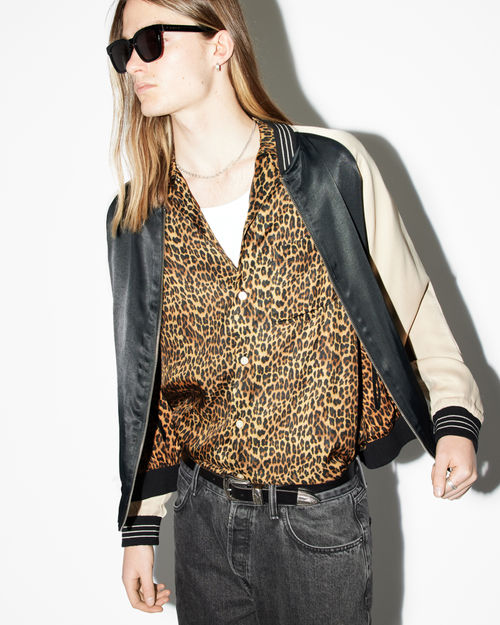 Allsaints Carcle Leopard Print Relaxed Fit Shirt
