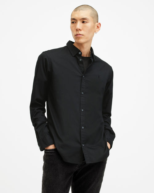 Allsaints Hawthorne Ramskull Stretch Fit Shirt