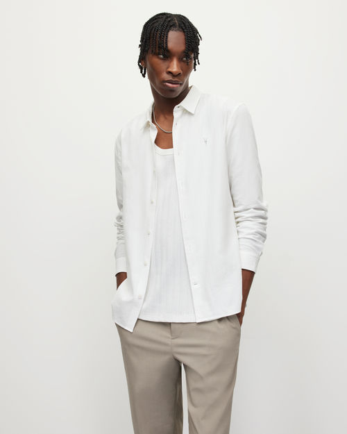 AllSaints Lovell Slim Fit Ramskull Shirt