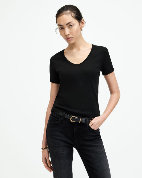 AllSaints Evie V-Neck Short...