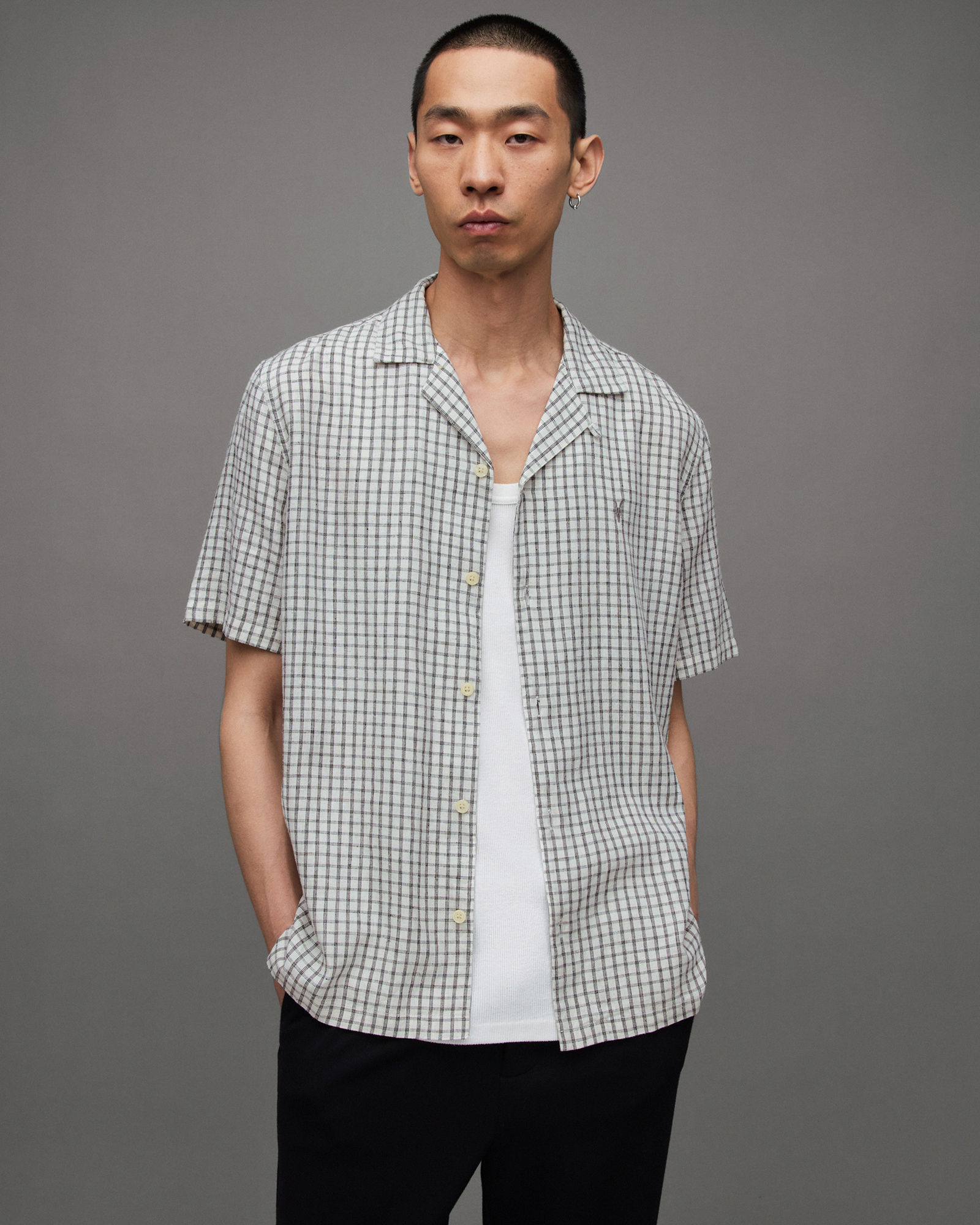 AllSaints Galdana Checked Ramskull Shirt | £79.00 | One New Change