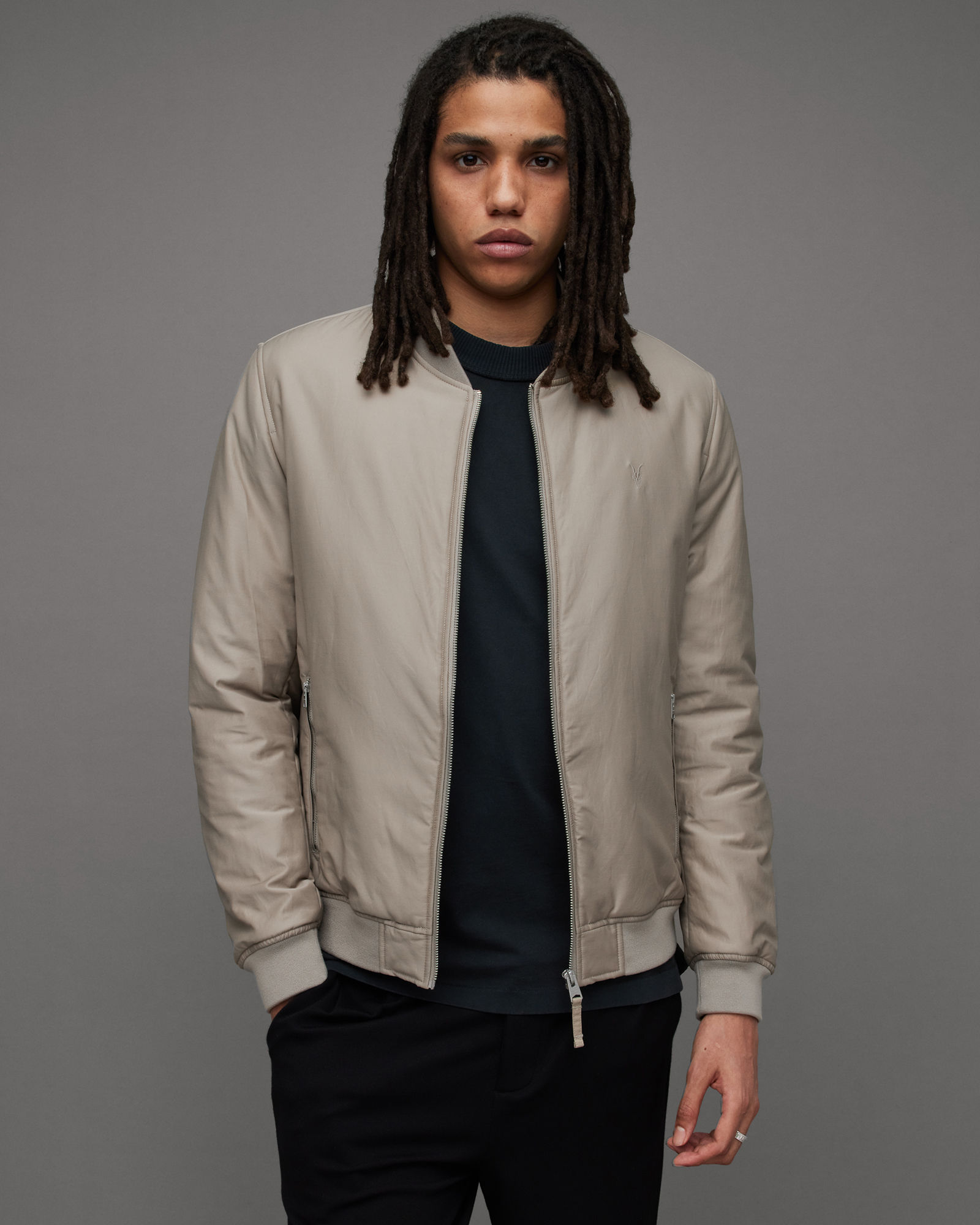 AllSaints Ronan Suede Bomber Jacket | £209.30 | One New Change