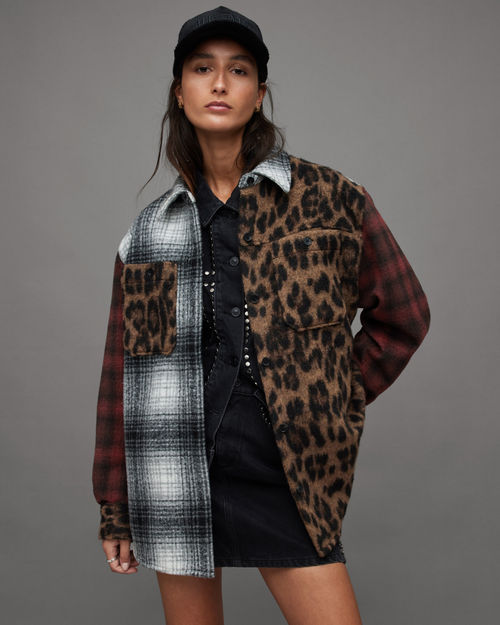 Allsaints Monica Mixed Check...