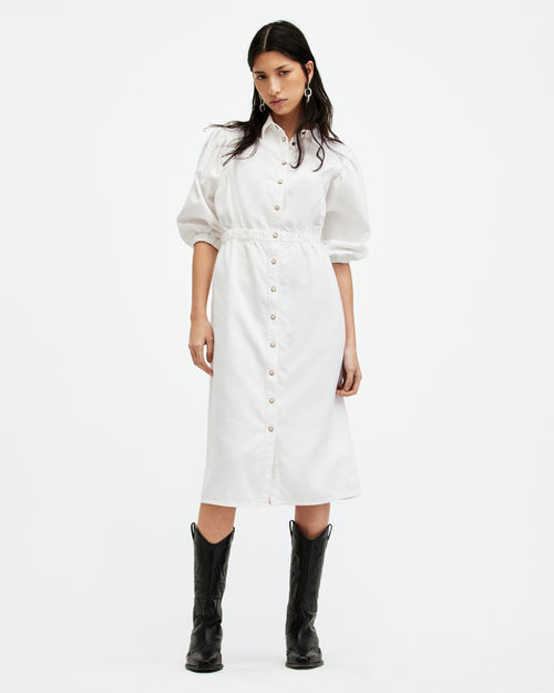 AllSaints Osa Denim Midi Dress