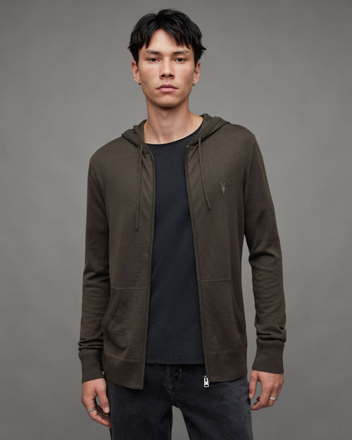 AllSaints Mode Merino Zip Up...