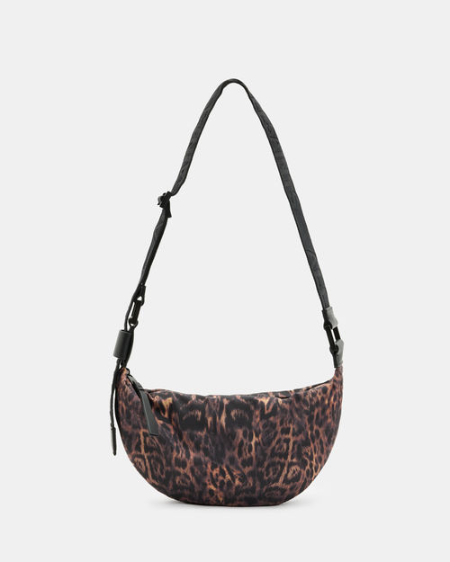 AllSaints Half Moon Leopard...