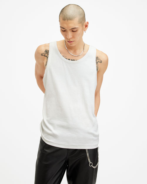 Allsaints Edwards Ramkull Embroidered Ribbed Vest