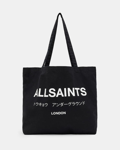 AllSaints Men's Oppose Leather Fanny Pack, Black