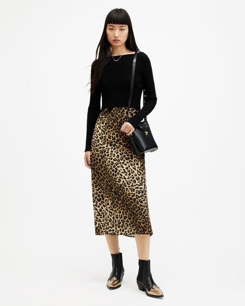 AllSaints Hera Leopard Print...