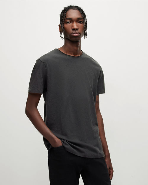 AllSaints Ossage T-Shirt, Soot Black Marl, £35.00