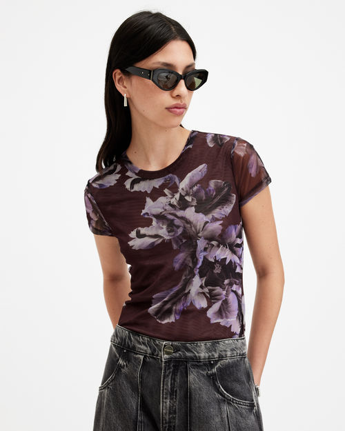 Allsaints Ellie Mesh Floral...