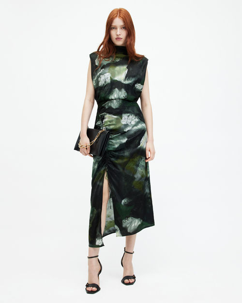 AllSaints Isa Silk Blend Camo...