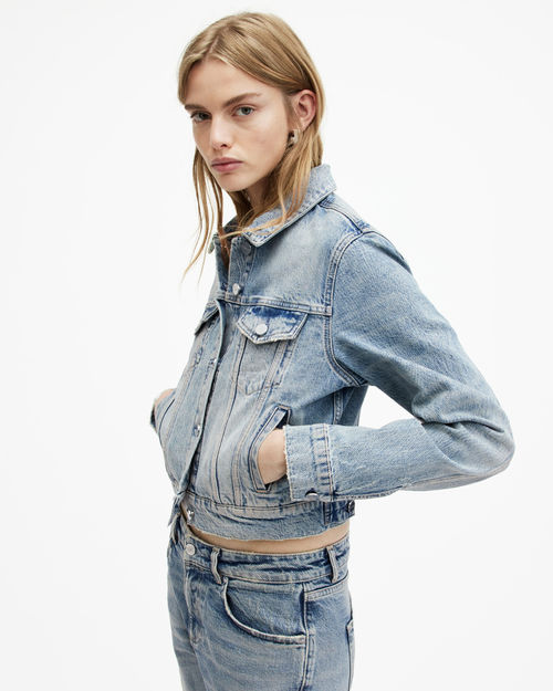 Allsaints Juno Denim Trucker...