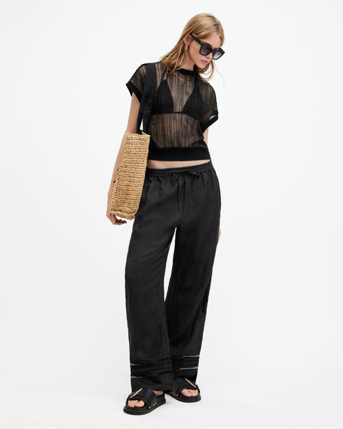 Allsaints Jade Linen Wide Leg...