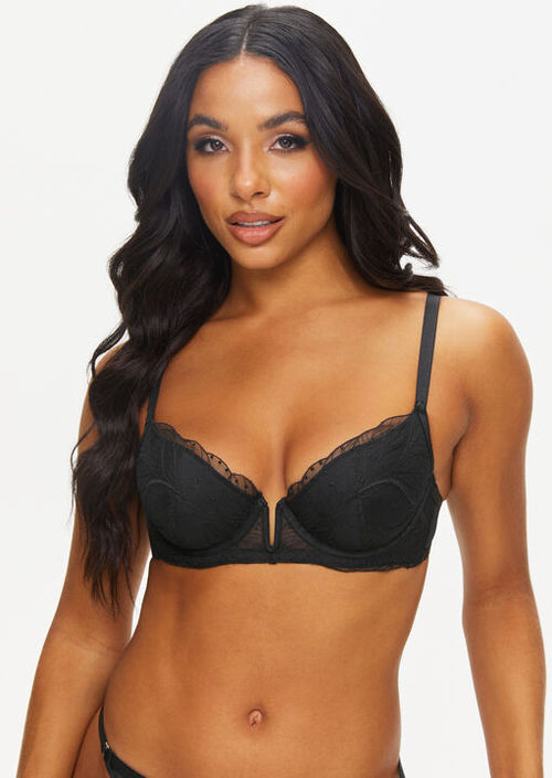 Buy Ann Summers The Unforgettable Black Padded Plunge Bra from